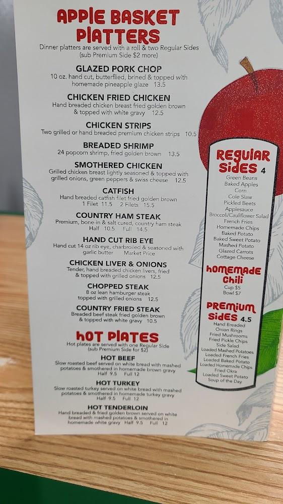 The Apple Basket Cafe Menu image 3